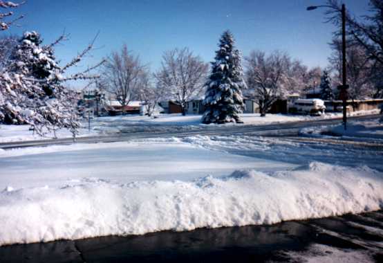 Just a few flakes fell last night.